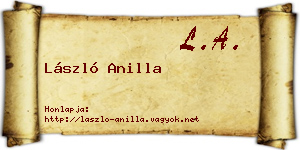 László Anilla névjegykártya
